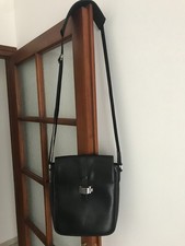 Sacoche Mont-Blanc cuir noir pour homme