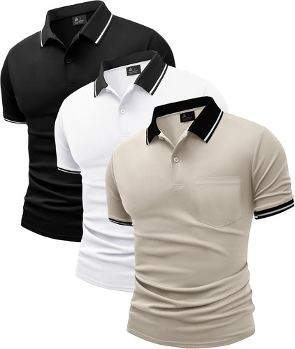 Lot polo homme manches - 3,