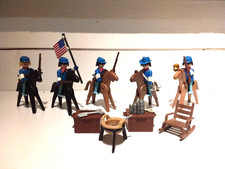 PLAYMOBIL LOT VINTAGE CAVALERIE / WESTERN FORT BRAVO RANDALL