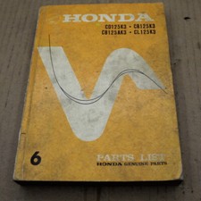 PARTS LIST HONDA CB CD CL 125 K3 1973-> CATALOGUE PIECES DETACHEES LISTING