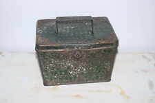 ANCIENNE BOITE PUB TOLE LITHO MALETTE PANIER BISCUITS "HUNTLEY PALMERS 