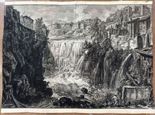 Giovanni Battista Piranesi Vue de La Chute de Tivoli 1766 Vedute De Roma