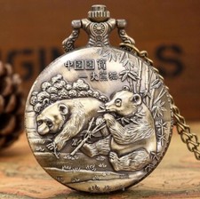 Montre Gousset Pandas Chinois