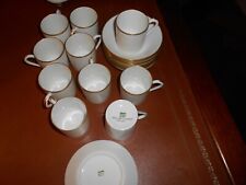 TASSES + SOUCOUPES  PORCELAINE DE LIMOGE    GIRAUD  CREATION NICOLE  BERNARDAUD