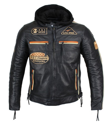 Moto loisirs veste cuir - en,