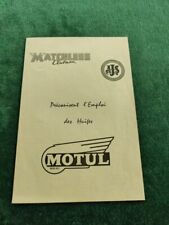moto AJS MATCHLESS CLUBMAN 1962 prospectus brochure catalogue dépliant  catalog