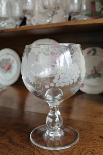 Grand verre ancien cristal - grand,