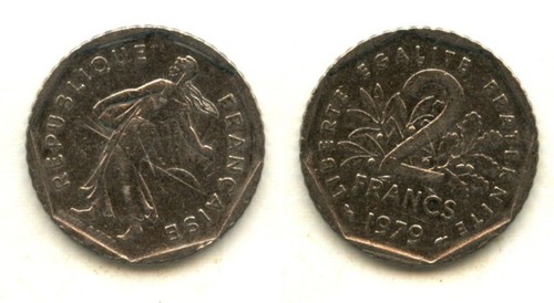 Old french coin pièce - old, /