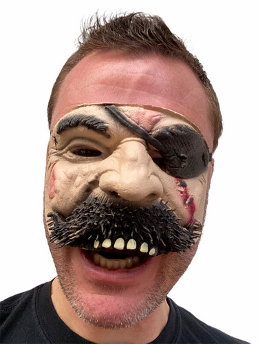 Pirate masque barbe - masque, noire