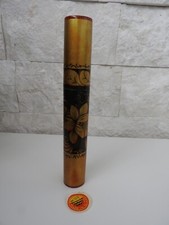 TROUSSE A CRAYONS STYLO EN BOIS LAQUE USSR KHOKHLOMA BOITE RUSSE BUREAU VINTAGE