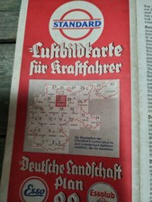Esso carte routiere Allemagne Deutchland Plan 22 1943