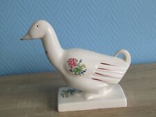 Rare oie en faïence de Lunéville réverbère KG géo condé