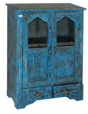 Indien Schrank Vitrine antik