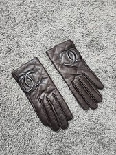 CHANEL Quilted Brown Leather