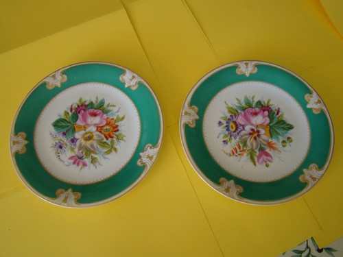 Paire belles assiettes en - de,