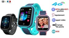 Montre connectée Téléphone GSM Traceur GPS Tracker Position SOS Enfant  4G