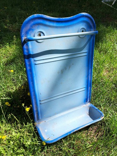 Ancien porte louche émaillé - ancien,