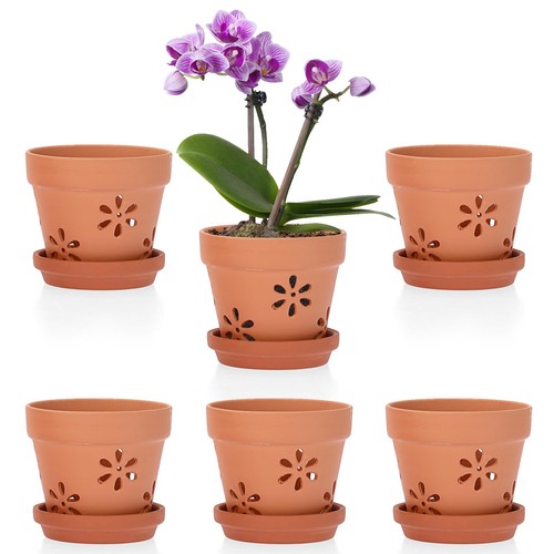 6pcs pots fleurs terre - 6pcs, de