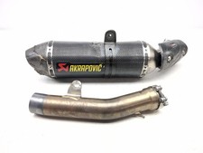 13-18 Kawasaki Zx 636 ZX6R Akrapovic Carbone Fibre Échappement Silencieux Peut