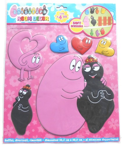 Barbapapa room decor embossed - room,