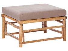 Pouf Repose-Pieds en Bambou