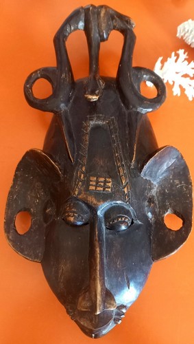 Rare masque africain baoulé - masque,