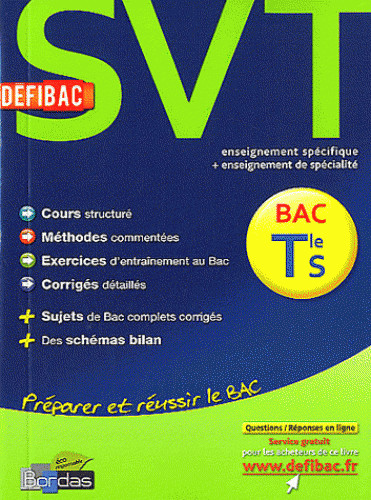 Defibac bac terminale svt - terminale, s