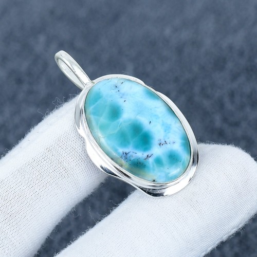 Larimar pendant 925 sterling - pendant,
