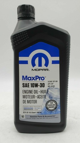 Huile moteur 10w30 - moteur, mopar