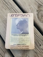8 TRACK TAPE Barbra Streisand Greatest Hits Vol. 2 Columbia Sealed!!