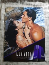 Publicité papier Parfum. Perfume Ad Coty - Gravity de 1992 ANG