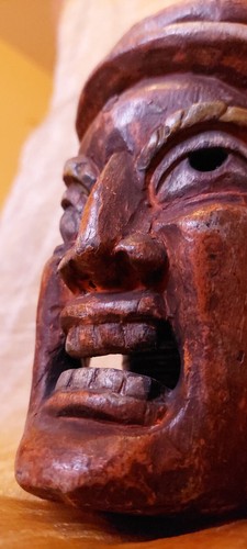 Vintage masque sculpté - sculpté, du