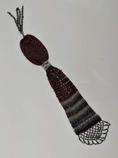  Bourse, Aumônière Porte Louis D'OR Tissée , Fils et Perles de Métal Ancienne 