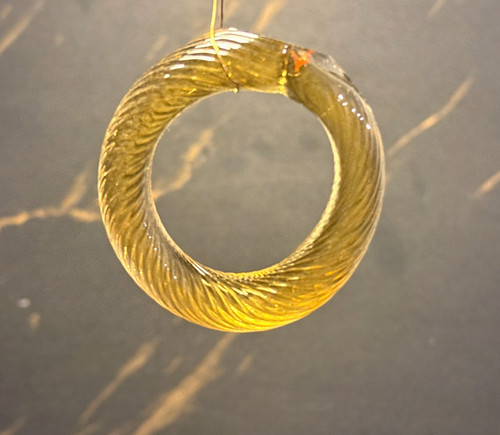 Pampille bague verre - bague, en
