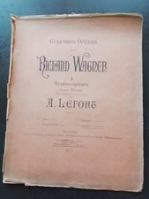 PARTITION  ANCIENNE PIANO & VIOLONCELLE - WAGNER - LOHENGRIN - MELODIE GRAND DUO