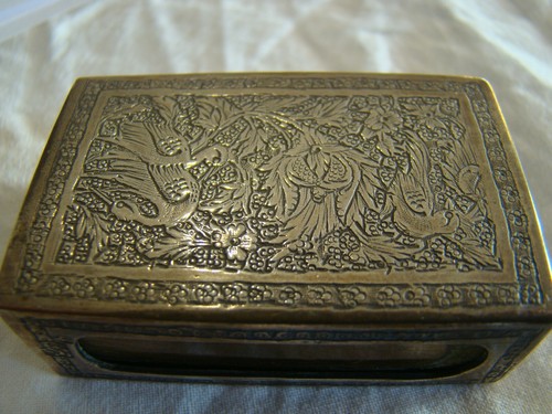 Porte allumettes métal - porte-allumettes, en