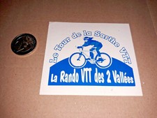 Autocollant Le tour de la SARTHE VTT La rando VTT des 2 vallées