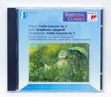 ZUKERMAN - BRUCH VIEUXTEMPS violin concerto LALO symphonie espagnole SONY CD NM