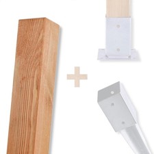 Poteaux en bois imprégnés en pin avec tête plate Bois de charpente 7x7 9x9cm