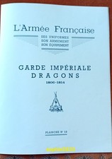 Planche Rousselot N°13/1ère édition/Garde Impériale -dragons 1806-1814