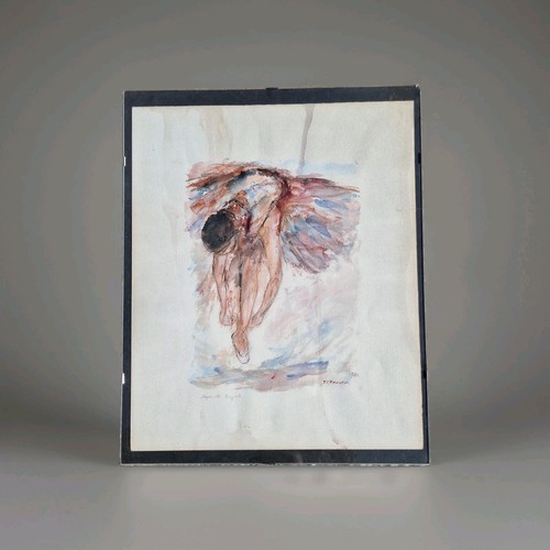 Peinture ancienne aquarelle - peinture,