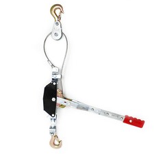 Palan manuel 2000kg 2,2m 2 transmission 2 crochet treuil de traction