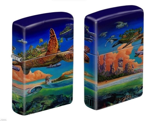 Zippo flying turtles by - zippo,
