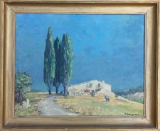 Tableau huile Paysage Provence