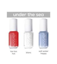Essie Coffret Vernis à Ongles Blanc, Salt Water Happy, Too Too Hot 3x5ml