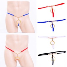 String Sexy Pour Hommes Avec Joint Torique Slip À Poche Ouverte Tongs En T /