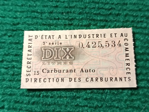 Billet matière ticket 10 - matiÈre,