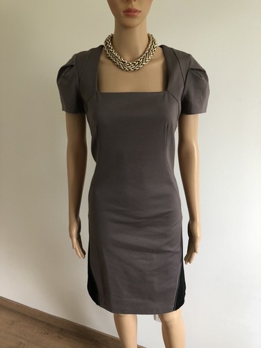 Robe taupe noire neuve - taupe,