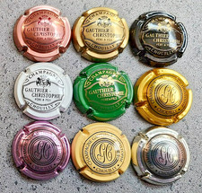Capsule de champagne : GAUTHIER. Lot de 9 Suivant l'ordre !!!