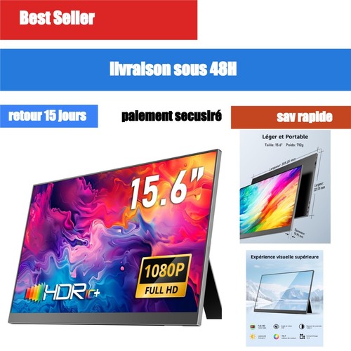 écran portable yodoit - portable, 15,6"